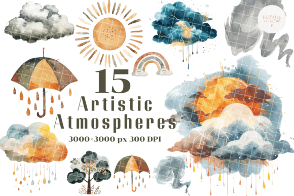 Artistic Atmospheres Watercolor: A Typeface That Paints With Words