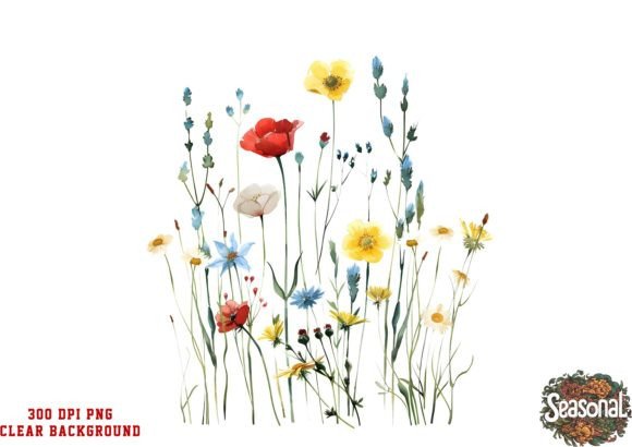 Elegant Wildflower Watercolor: A Versatile Display Font