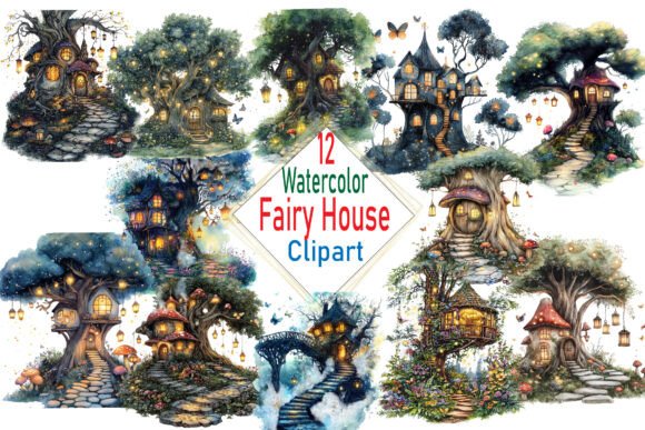 Magical Fairy Treehouse Watercolor PNG: A Designer's Guide to Enchanted Visual Storytelling