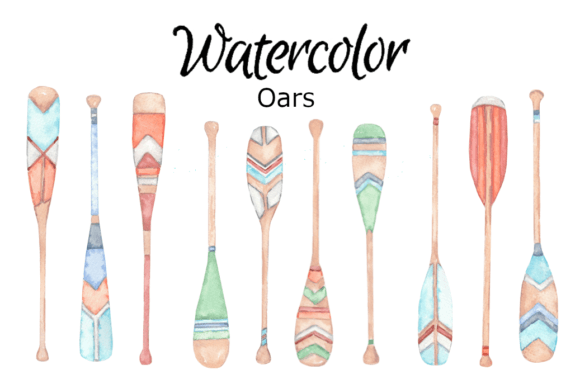 Oars Watercolor Clipart: A Designer’s Toolkit for Authentic Branding