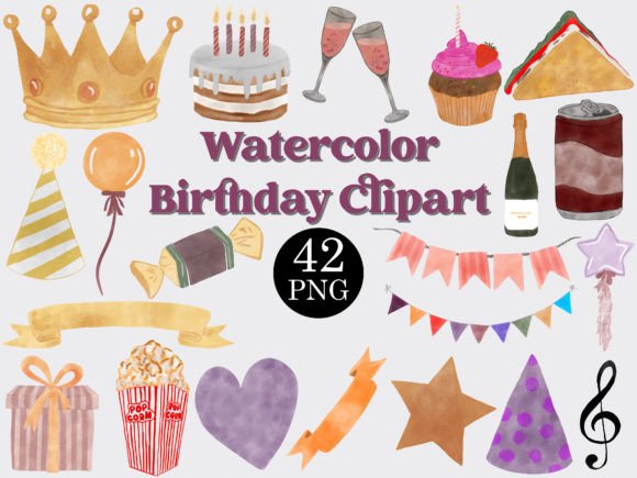 Watercolor Birthday Clipart: A Designer's Guide to Using It