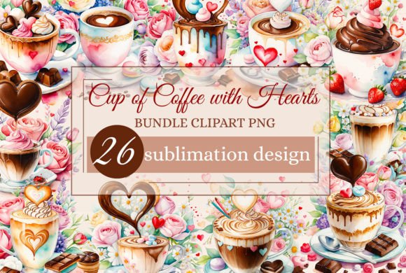 Watercolor Coffee Cup with Flowers Font Review