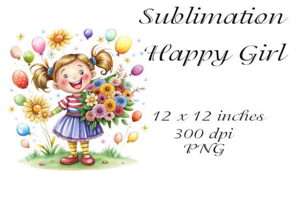Watercolor Sublimation Happy Girl PNG: A Creative Asset Worth Knowing