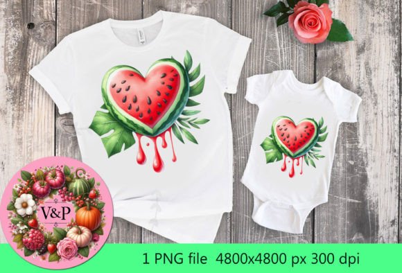 Watercolor Summer Watermelon Font for Branding