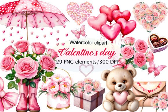 Why Watercolor Valentine’s Day Clipart Belongs in Your Toolkit